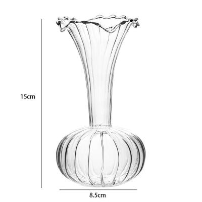 China Europäische Art Deco-Design Transparente Glasvase Terrarium Tischvase zu verkaufen