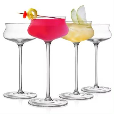 China Durchsichtige BPA-freie Cocktail-Glas-Weinkuppen-Set mit 130 ml Bar zu verkaufen