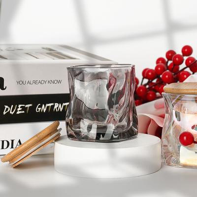 China High Quality Wedding Decoration Glass Container Candle Holder Borosilicate Glass Candle for sale