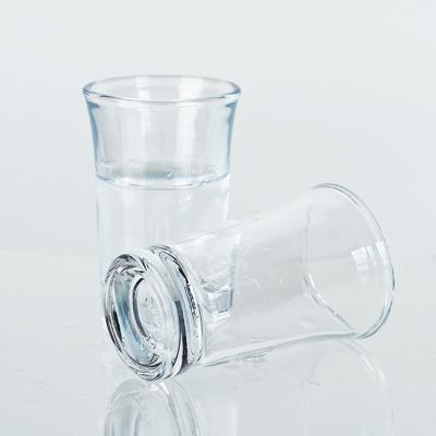 China Vidrio Mini Shot de lujo Vidrio Shot de Tequila Vidrio Spin Vidrio Shot 30ml en venta