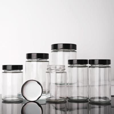 China Glass Sealed Storage Jar Transparent Kitchen Suitable Glass Jar For Food Pickling for sale