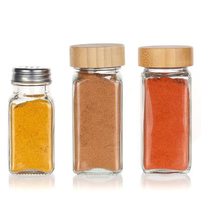 China Glass Spice Jars Seasoning Storage Bottles With Collapsible Funnel Kitchen Bbq Tool Herb & Spice Tools for sale