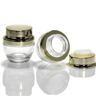 China Cream Glass Jars Wholesale 5Ml 10Ml 15Ml 20Ml 30Ml 50Ml Cosmetics Hair Cream Glass Jar With Lid en venta