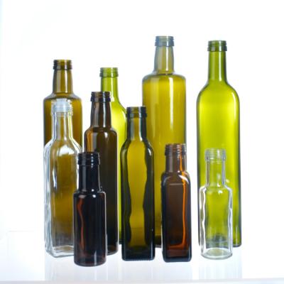 China Empty Olive Oil Bottle With Cap 250ml 500ml 750ml 1l Clear Square Glass Bottle For Olive Oil for sale