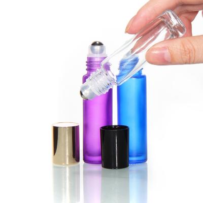 China Perfume Serum 30ml Glass Roller Bottles In Bulk Silk Screen Printing for sale