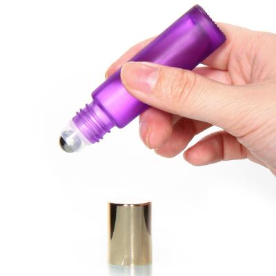 China 5Ml Perfume Essential Oil Roller Bottles With Stainless Steel Balls for sale