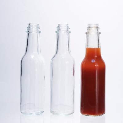 Chine Empty  Hot Sauce Glass Bottle For Salad Sauce Ketchup Bottle With Lids à vendre