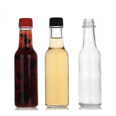 China Wholesale  250ml Glass Hot Sauce Bottles Sauce Storage Bottle with Leakproof Twist off Cap en venta