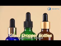 frosted matte amber glass dropper bottles twist spout 5ml custom