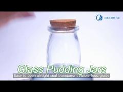 custom dessert glass pudding jars 100ml 200ml 300ml