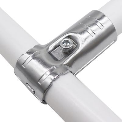 China YSC-1 Easy Installation Source Manufacturer Metal Joint Hot Selling Chromed Connector For Lean Pipe Rack System for sale