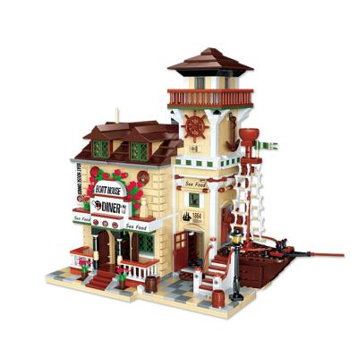 China Building Toy Amazon Hot Selling PAGE 12003 Houseboat Building Blocks Bricks For Boys Gifts for sale