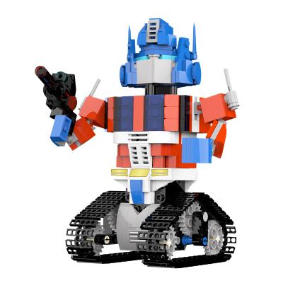 China Hot Selling Eco-friendly Material 4in 1 Deformation Plastic Smart Blocks App Control Programming Robot for Kids Gifts for sale