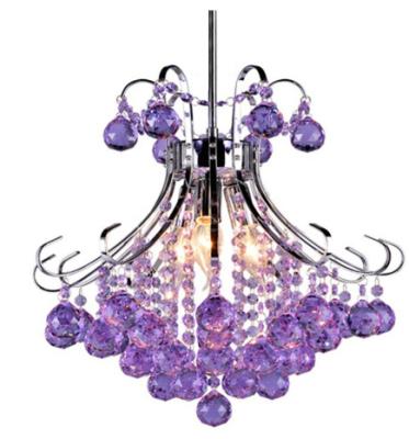 China High Quality Purple Crystal Chandelier Post Modern Luxury Dining Room Chandelier For Dining Room Bedroom Living Room for sale