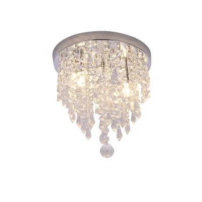 China Amazon Best Selling Modern Luxury Chrome Lead Glass Ceiling Light Led Ceiling Light Chandelier for sale