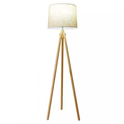 China Modern Nordic Concise Light Wooden Standing Light Floor Lamp For Living Room Bedroom Hotel for sale