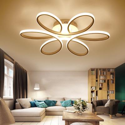 China Art Unique Living Modern Room Lamp Simple Modern Atmospheric Household Led Ceiling Lamp Round Creative Northern European Restaurant Room Bedroom l for sale