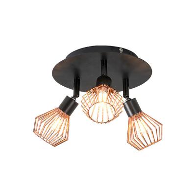 China Mordern Zhong Shang Supplier E27 Adjustable Black Metal Shade Spot Light for sale