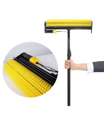 China Building Material Shops 30 Ft Telescopic Water Fed Pole High Rise Window Cleaning Solar Panel Cleaning Brush for sale