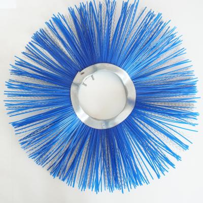 China High Material Construction PP Wear Resistant Shops Steel Wire Combination Wafer Broom Brush For Snow Removal for sale