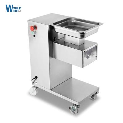 China 2021 factory catering use meat cutting machine stainless steel fresh meat slicer meat cube cutter fish cutting machine for sale