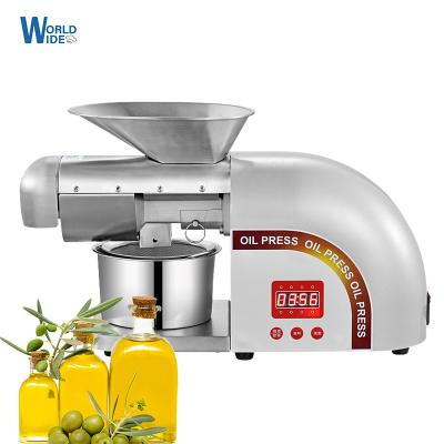 China Hotels Mini Hot&Cold Sunflower Sesame Coconut Oil Extracting Screw Olive Oil Making Machine Press for sale