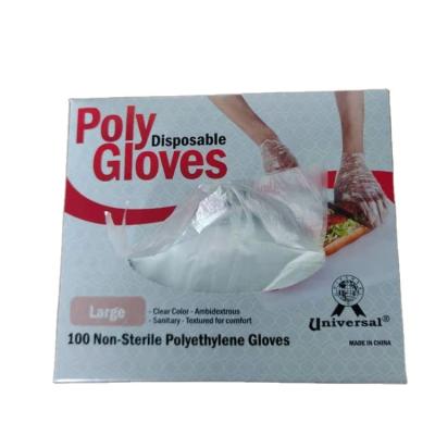 China Food Contact Grade 100% Compostable Plastic Food Grade Hand Safe Gloves For Food Service for sale