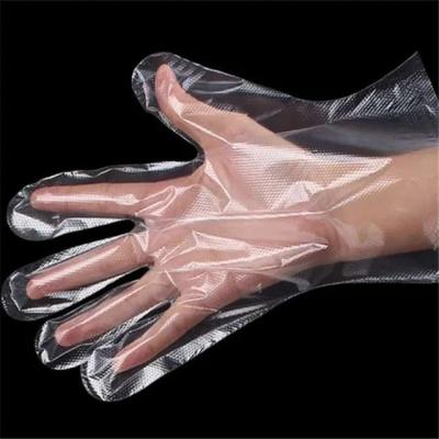 China Food Contact Grade Disposable HDPE Embossed Gloves Polyethylene Materials Food Grade 100% Plastic Gloves for sale