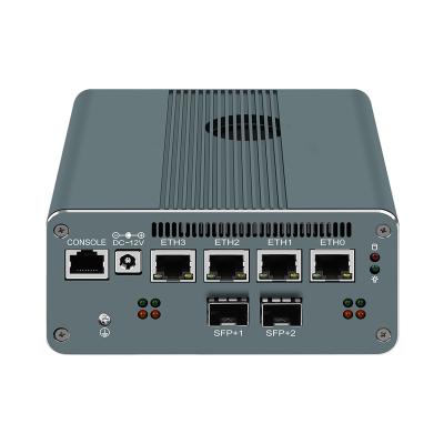 China Support Auto power on Core I7 1165G7 I5 1135G7 10Gbe SFP+ Firewall NAS Mini PC 2xDDR4 Ram M.2 NVMe SSD 4xI226V 2.5GbE Firewall NAS Home Router PC for sale