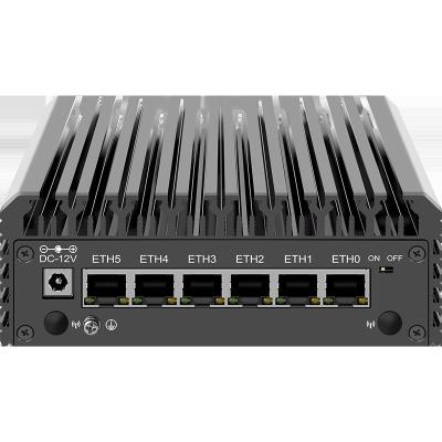 China Support Auto power on 12th Gen N100 I3 N305 Firewall Appliance 6x2.5Gbe I226V Nics Firewall VPN Router 2500Mbps Fanless Mini PC Support pf-sense for sale