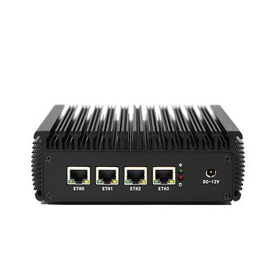 China Support Auto power on Fanless Mini Computer Intel Celeron J4125 2.5Gbe RJ45 Firewall Appliance Industrial Mini PC Netgate Router For Home&Business for sale