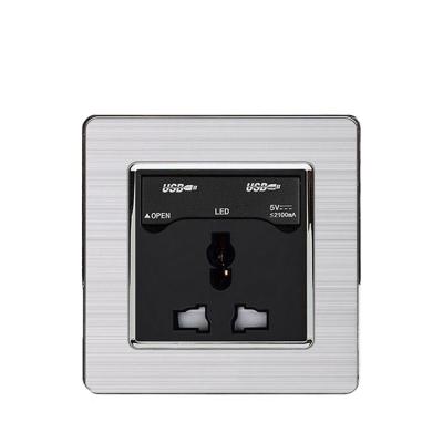 China Residential / Multipurpose High Quality Multifunctional Wall Socket Charger Dish USB Wall Socket CE Approve for sale