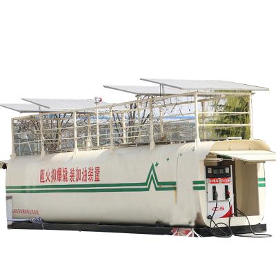 China Customizd Storage Chemical Easy Fast Portable Diesel Station Container Doubles Mobile Fuel Station for sale