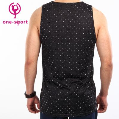 China China manufacturer QUICK DRY plain black square cut gym dry fit empty men's drop opening drop tank tops custom made for sale