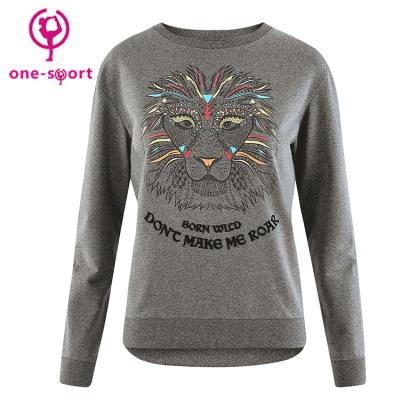 China Wholesale custom 3D embroidery anti-pilling crewneck ladies sweatshirt for sale