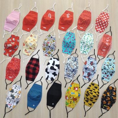 China Wholesale Custom Made 100%Cotton Merry Christmas Logo Printing Christmas Santa Elk Reusable Face Maskes for sale