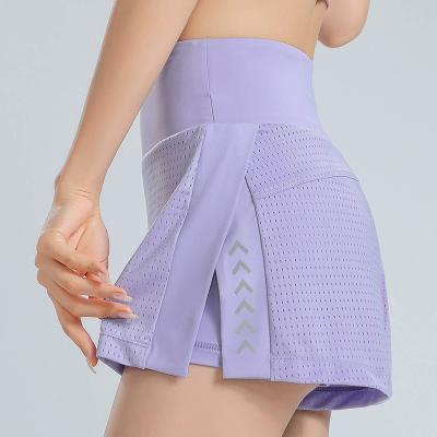 China Wholesale high quality outdoor tennis tennis use sports skort liner safety high-waisted stretchy quick-drying tennis skirt KLY-003 for sale