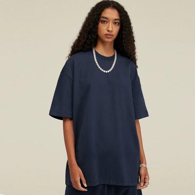 China High Quality QUICK DRY 100% Cotton Custom Loose Fit Plain Blank T-shirts Oversized Women's Unisex T-Shirts for sale