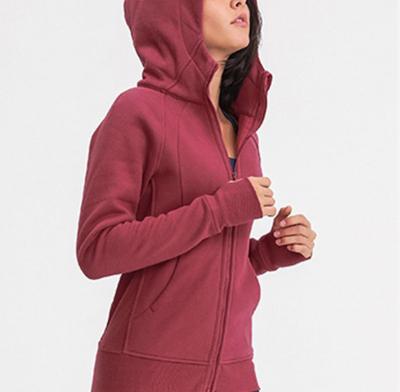 China Zip Up Hoodie 320gsm Sports Track Jackets Women Track Suits for sale