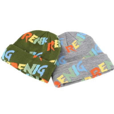 China Cráneo de encargo tejido puño unisex del invierno de acrílico de Ski Beanies And Caps Knitted de la etiqueta en venta