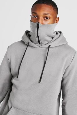 China Bordado dos Hoodies do pulôver de Streetwear do algodão do OEM 65% com Facemask à venda