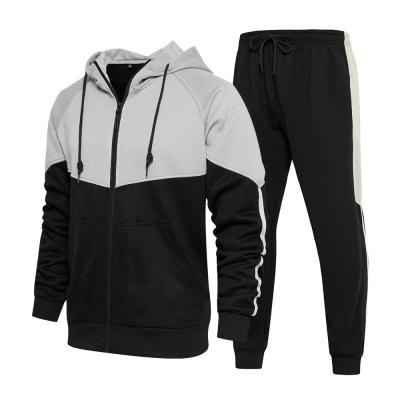 China Anti Bacterial Tracksuit Jogger Set Men Zipper Hoodies Sweatpants for sale