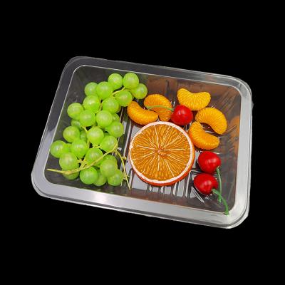 China Wholesale Disposable Clear Food Blister PP Plastic Packaging Food Fruit Vegetable Supply Tray for sale