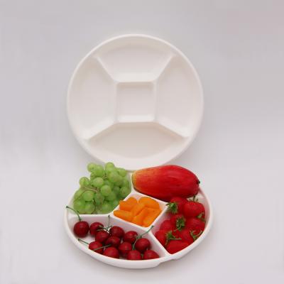 China Disposable Cornstarch Food Packaging Disposable Biodegradable Trays for sale