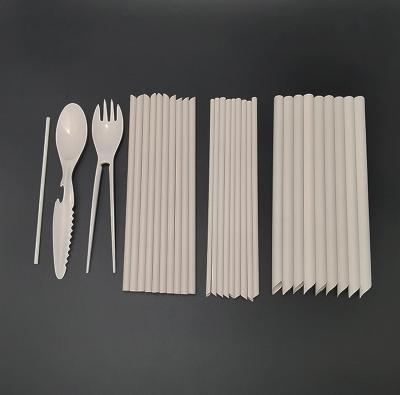 China Factory Wholesale Eco-friendly Degradable Plastic Drink Powder Bamboo Fiber Straws for sale