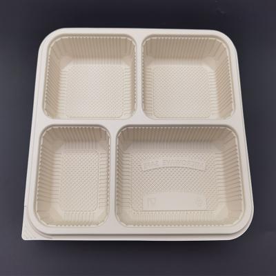 China 100% Eco-friendly Bamboo Freshness Preservation PBS Food Dish Compostable for sale