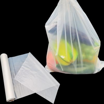 China 100% biodegradable pbat pla plastic waste shopping food bags eco-friendly for sale