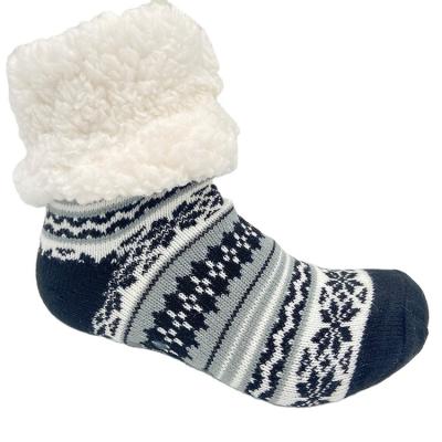 China High quality QUICK DRY winter warm soft thumps reusable antibacterial slipper Fuzzy Fleece Socks for sale