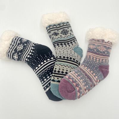 China 100% Winter Slipper Chenille Soft Polyester Custom Warm Fuzzy Women Comfortable Home Warm Socks Viable Wholesale 100% Winter Slipper Socks for sale