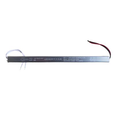 China Light Box Strip Power Supply Aluminum Housing Slim Strip Led Linear Ultrathin Power Supply for sale